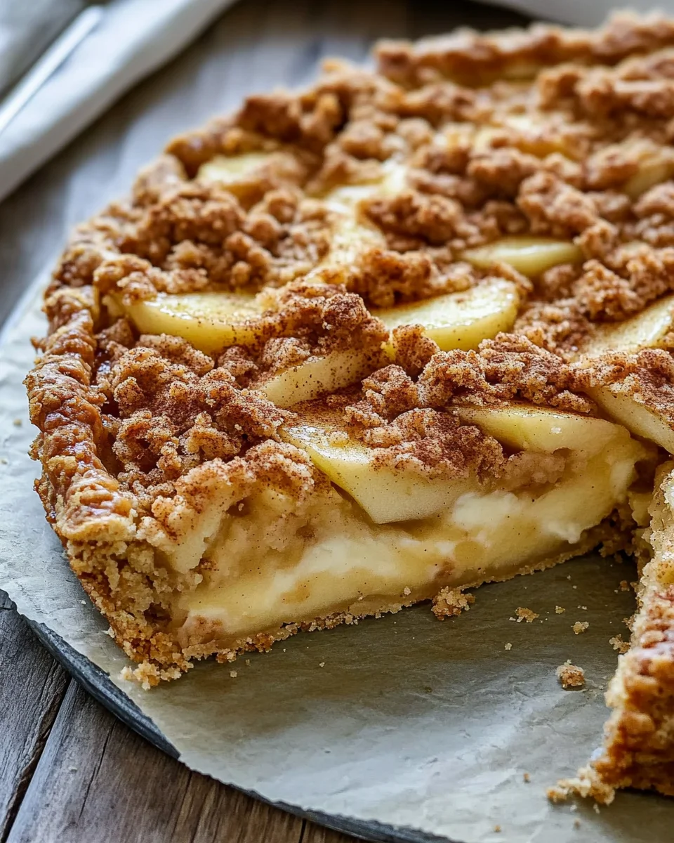 Apfelkuchen vom Blech - mit Pudding und knusprigen Streusel 18 Apfelkuchen
