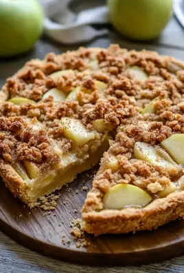 Apfelkuchen vom Blech - mit Pudding und knusprigen Streusel