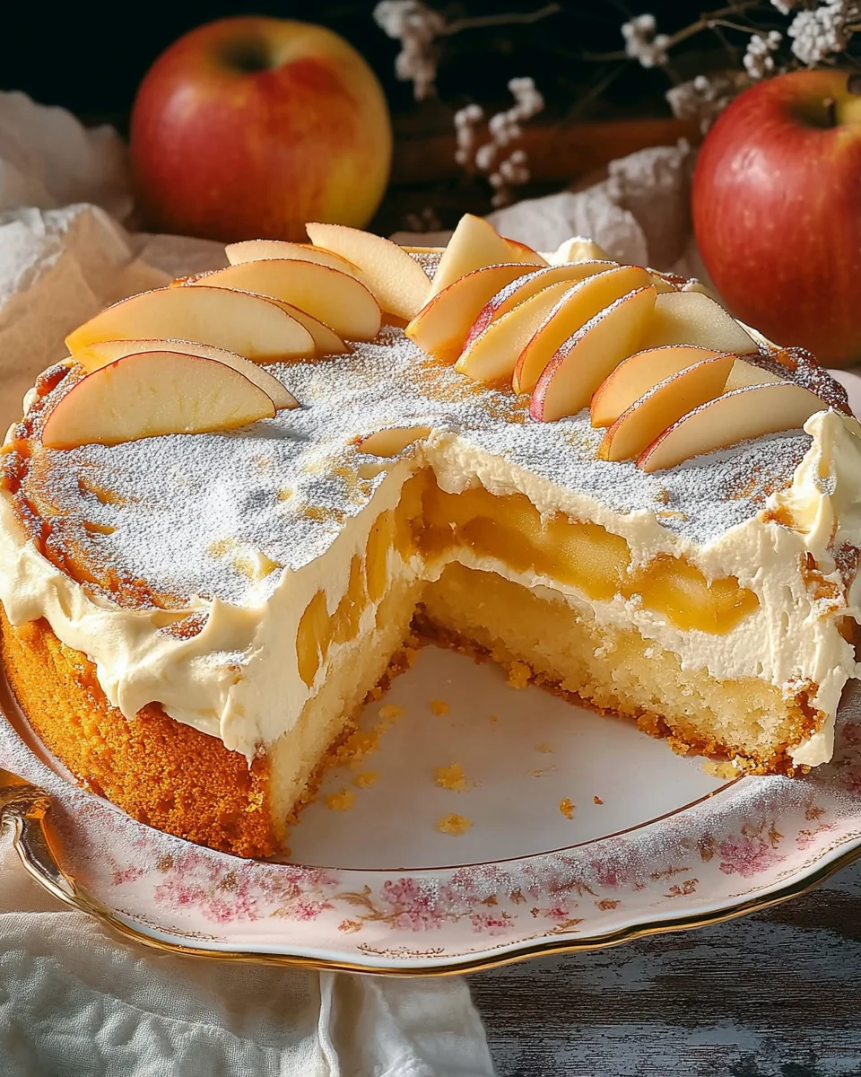Apfeltorte mit Eierlik&ouml;rcreme