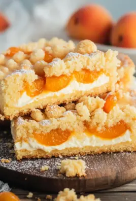 Aprikosenkuchen mit Quark und Streuseln