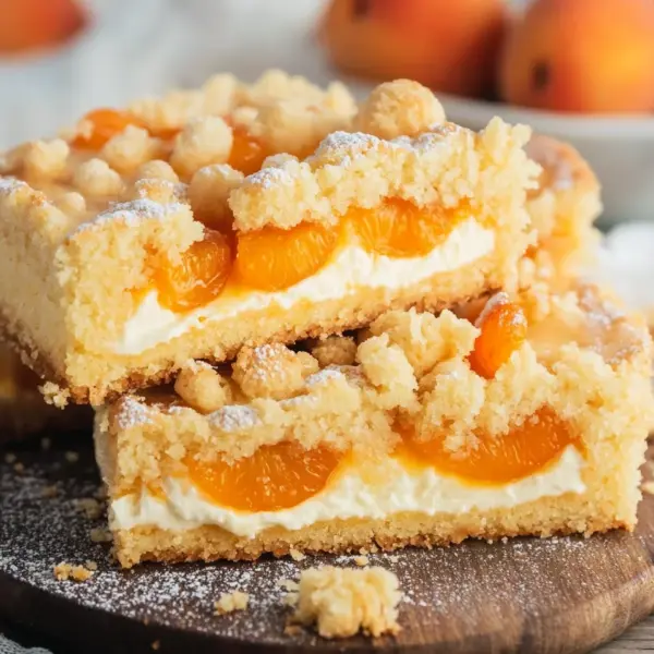 Aprikosenkuchen mit Quark und Streuseln