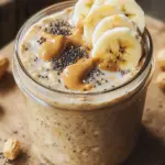 Bananen-Erdnussbutter Overnight Oats
