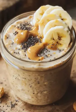 Bananen-Erdnussbutter Overnight Oats