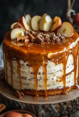 Bratapfeltorte mit Orangen-Zimt-Creme und Karamell-Drip 25 Bratapfeltorte mit Orangen-Zimt-Creme und Karamell-Drip