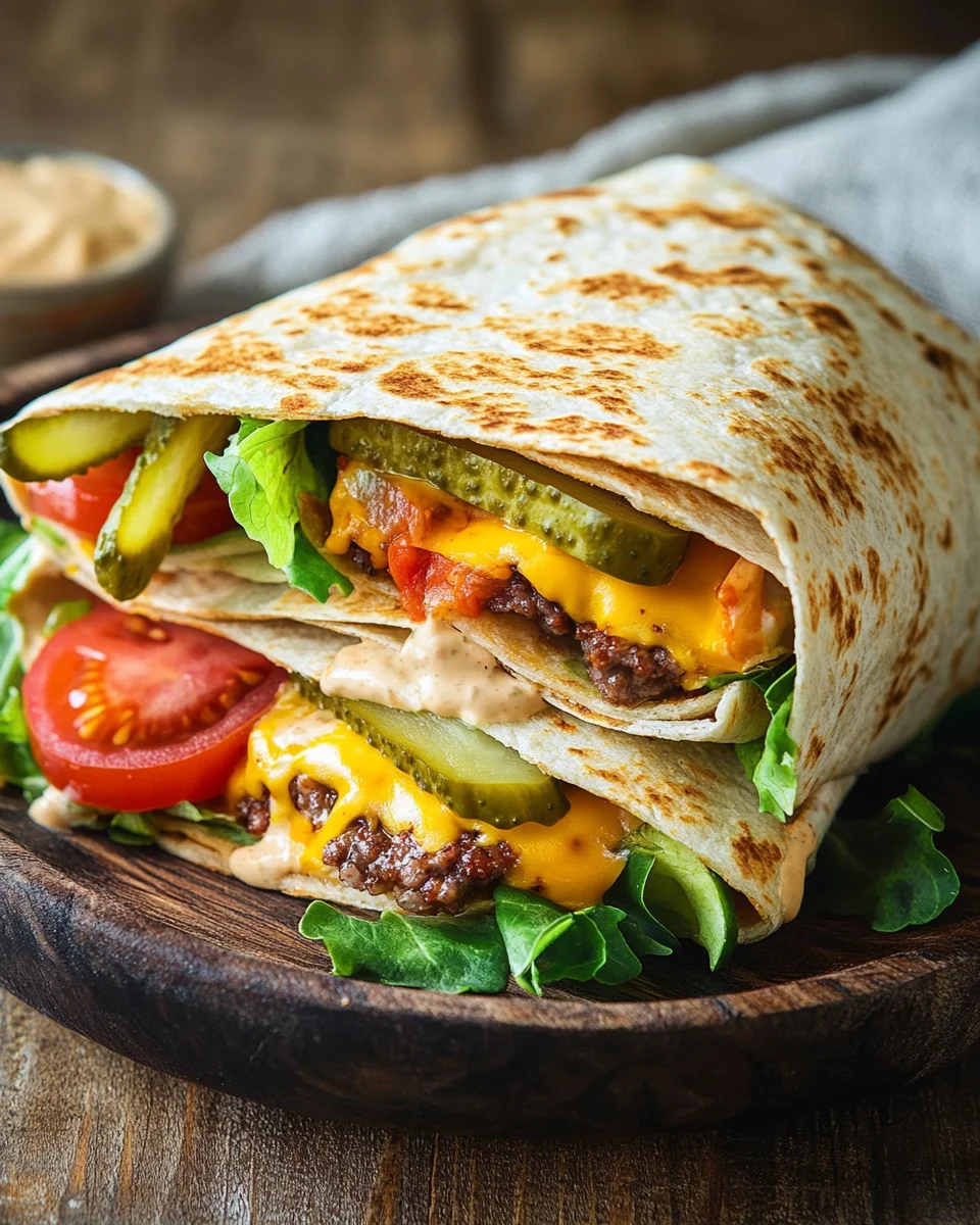 Cheeseburger-Wraps