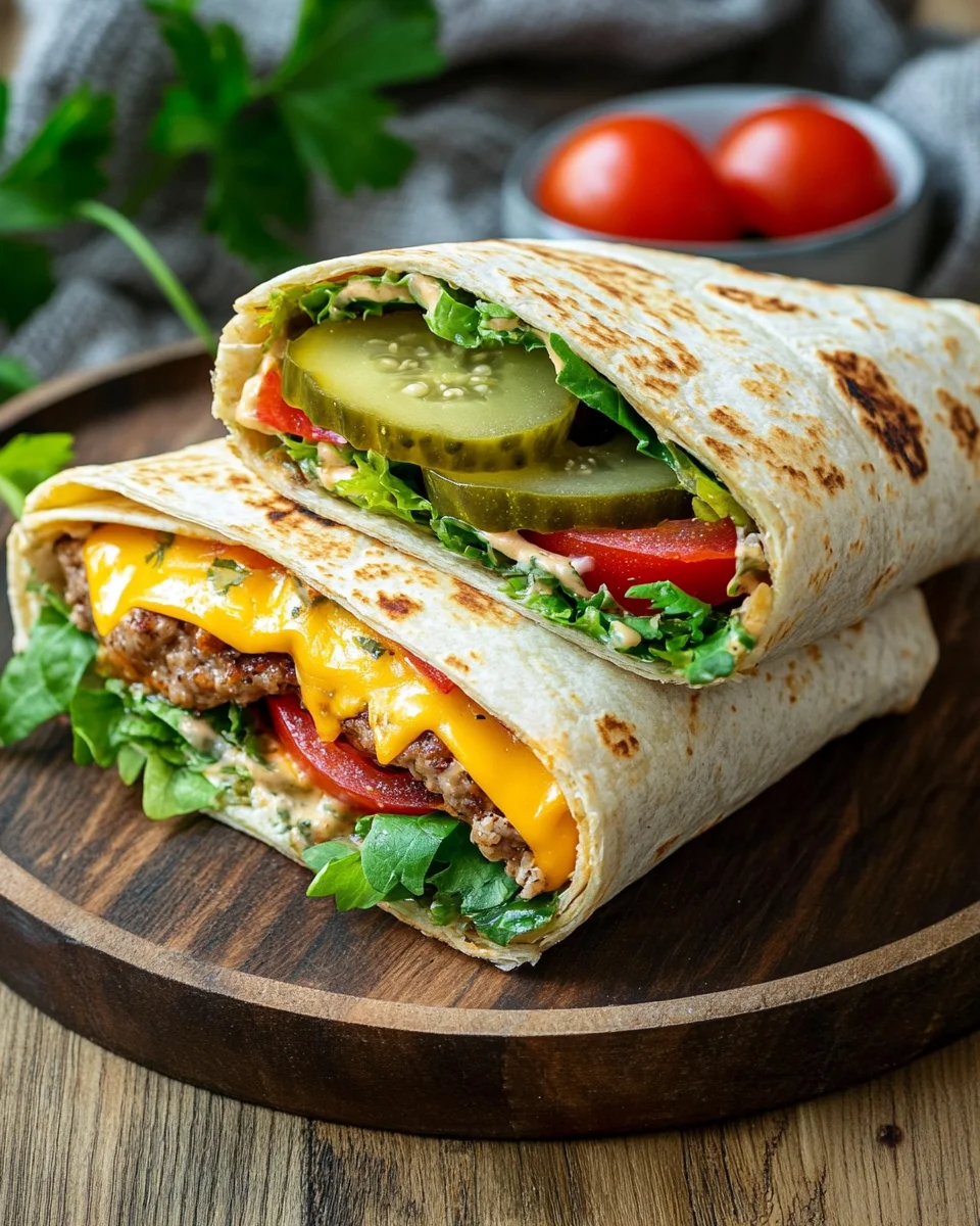 Cheeseburger-Wraps