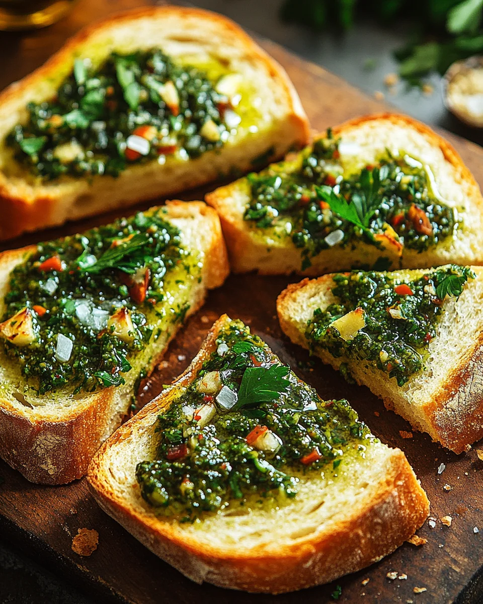 Chimichurri Knoblauchbrot