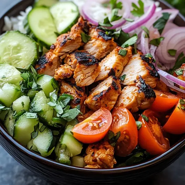 Döner-Bowl mit Hähnchen