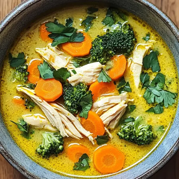 Entzündungshemmende Kurkuma-Hühnersuppe