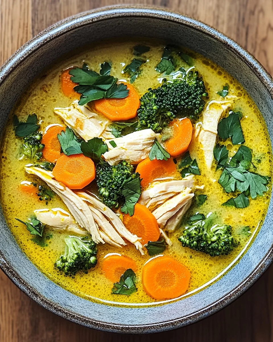 Entz&uuml;ndungshemmende Kurkuma-H&uuml;hnersuppe