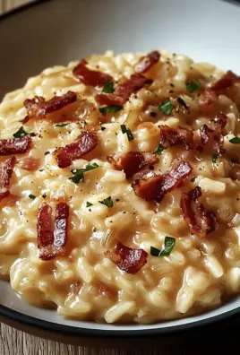 Französisches Zwiebel und Speck Risotto