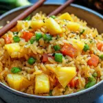 Gebratener Reis mit Ananas