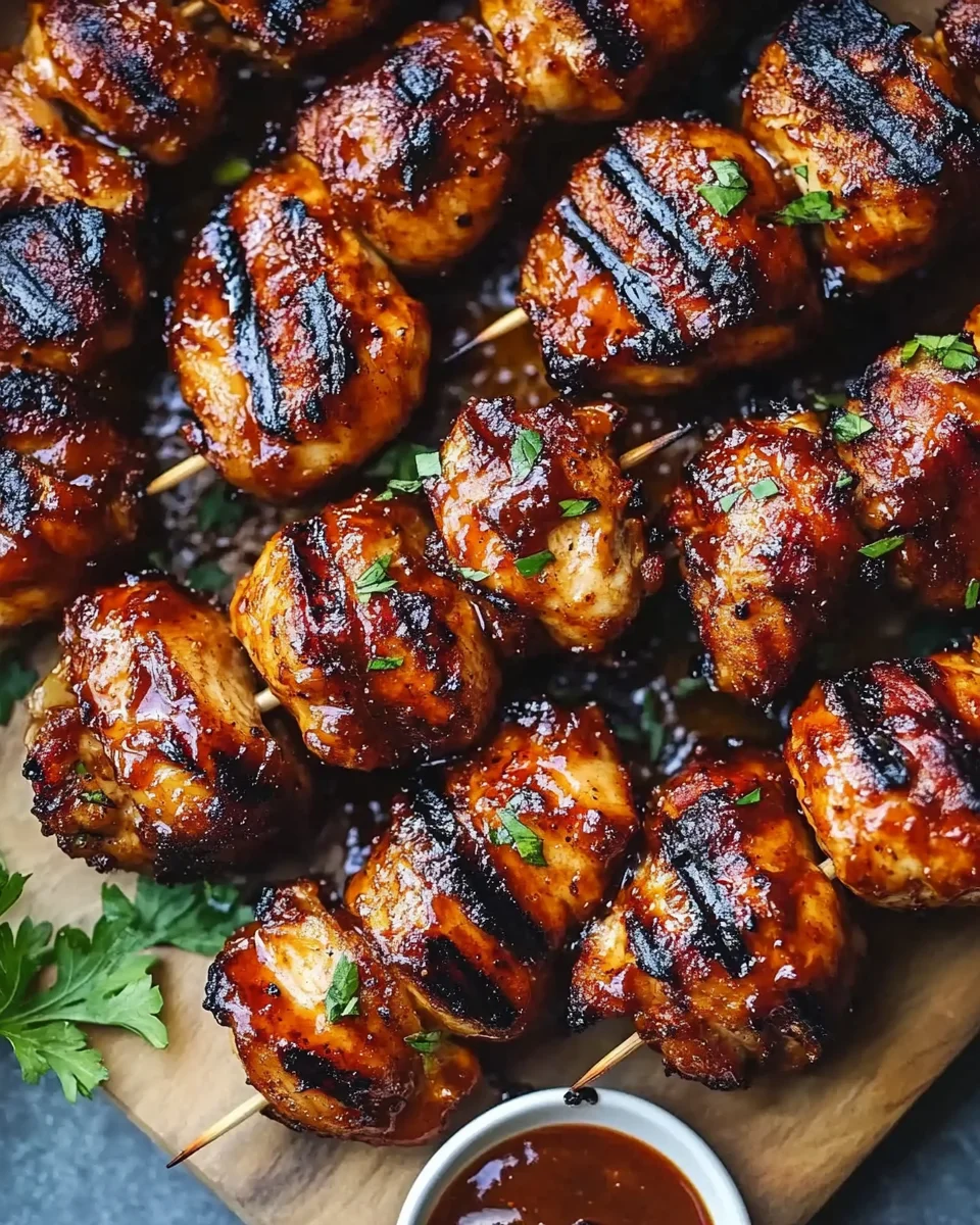 Gegrillte Honig-BBQ-Bacon-Hühnchen-Spieße einfach zubereiten 20 Gegrillte Honig-BBQ-Bacon-Hühnchen-Spieße einfach zubereiten