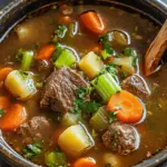 Gem&uuml;se Rindfleisch Suppe