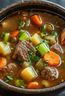 Gemüse Rindfleisch Suppe