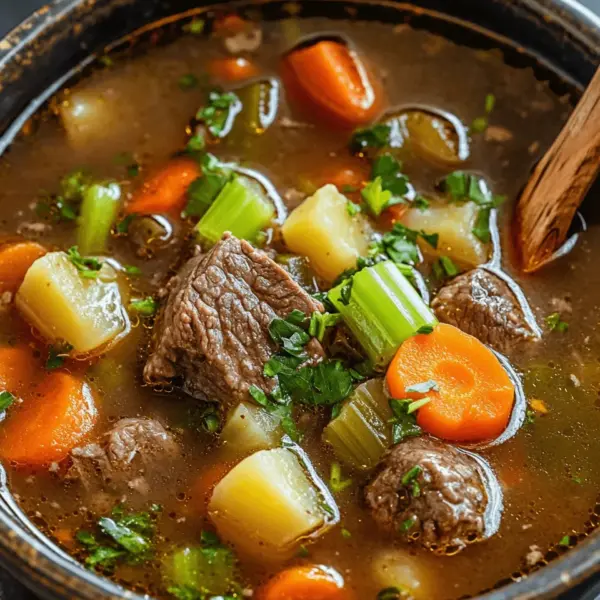 Gemüse Rindfleisch Suppe