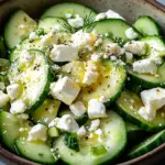 Gurken-Avocado-Salat mit Feta