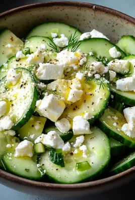 Gurken-Avocado-Salat mit Feta