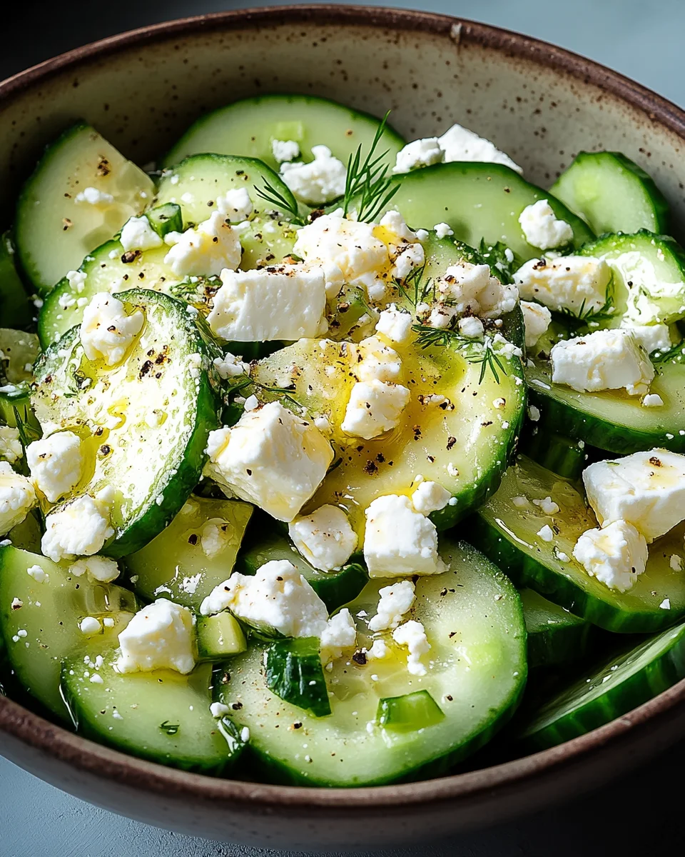 Gurken-Avocado-Salat mit Feta
