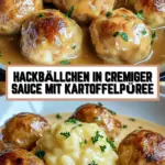 Hackbällchen in cremiger Sauce mit Kartoffelpüree 16 Pinterest Hidden Image