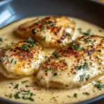 H&auml;hnchenfilet in Frischk&auml;se-Parmesan-So&szlig;e