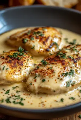 Hähnchenfilet in Frischkäse-Parmesan-Soße
