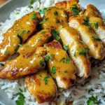Honig Senf H&auml;hnchen mit Reis