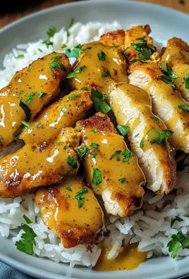 Honig Senf Hähnchen mit Reis