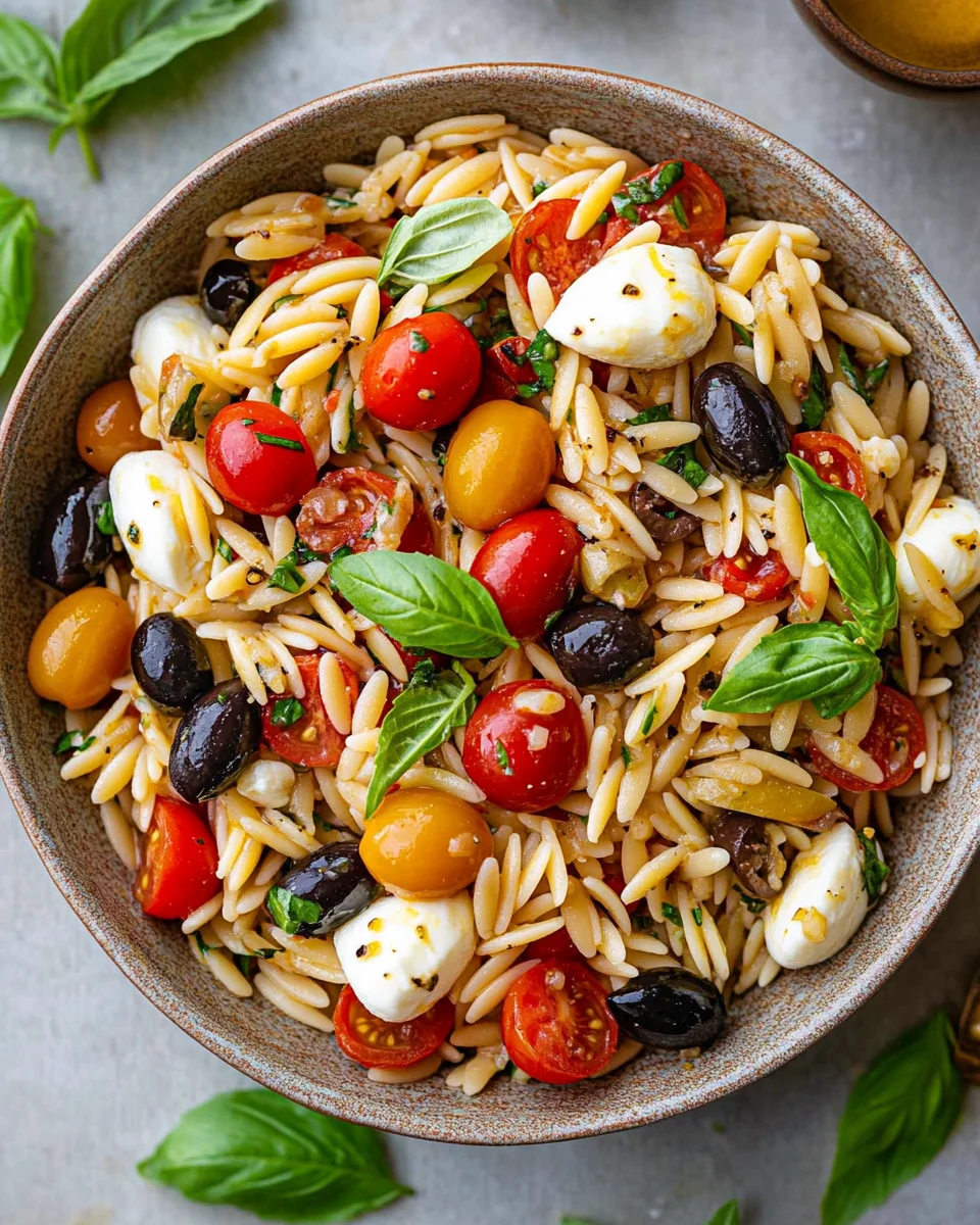 italienischer Orzo-Nudelsalat 25 italienischer Orzo-Nudelsalat