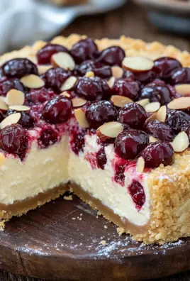 Käsekuchen mit Kirschen