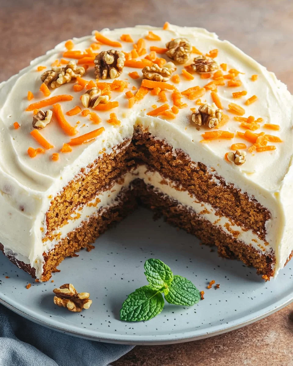 Karottenkuchen mit Frischk&auml;se-Frosting