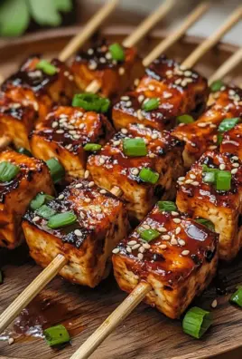 Knoblauch-Soja-Glasierte Tofu-Spieße 28 Knoblauch-Soja-Glasierte Tofu-Spieße