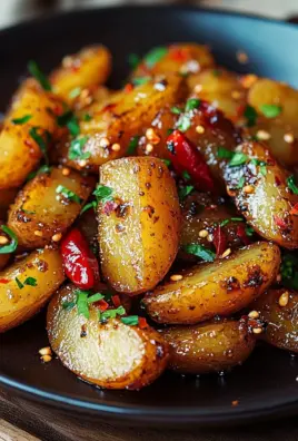 Knusprige Honig-Chili-Kartoffeln