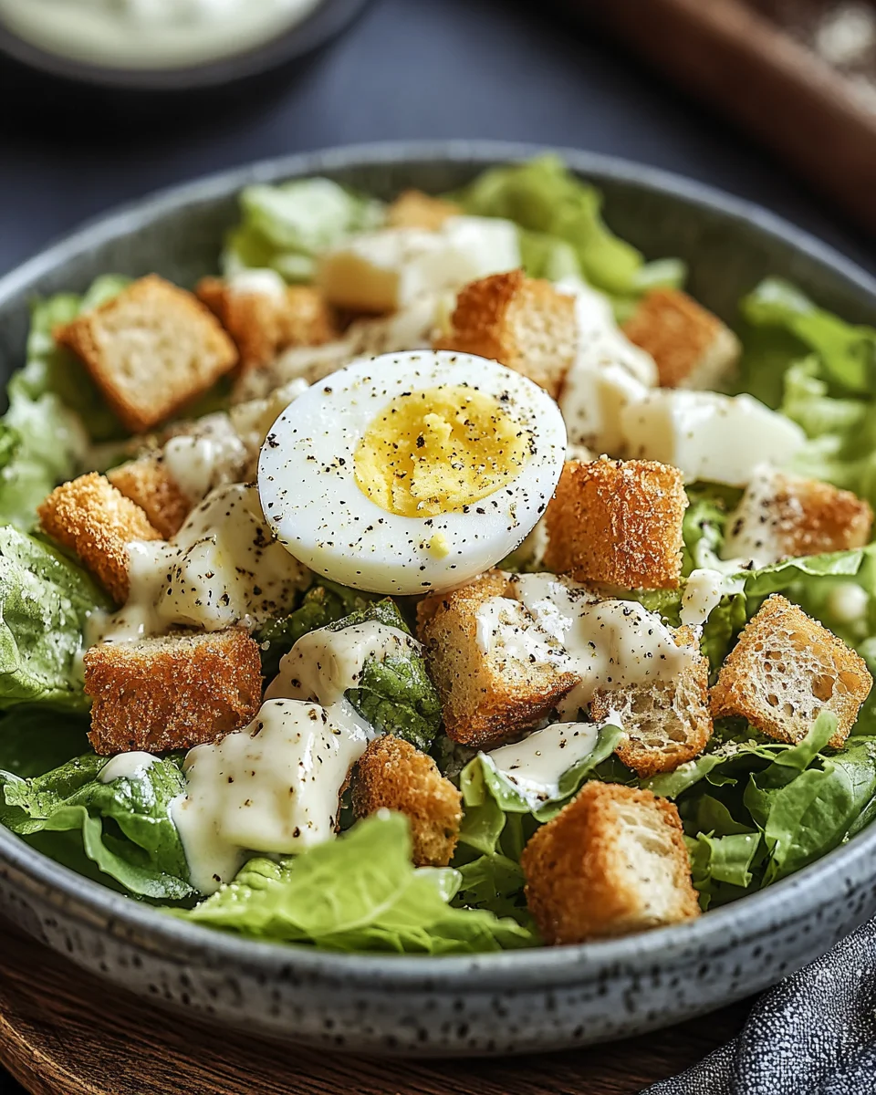 Knuspriger Caesar-Salat