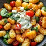 Knuspriger Gnocchi-Salat mit Joghurt-Dressing