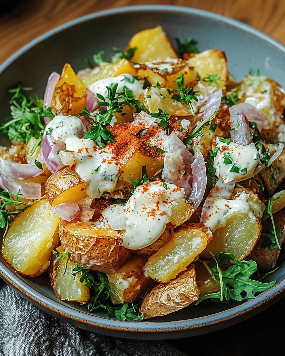 Knuspriger Kartoffelsalat