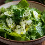 Kopfsalat mit Omas Sahne-Zitronen-Dressing