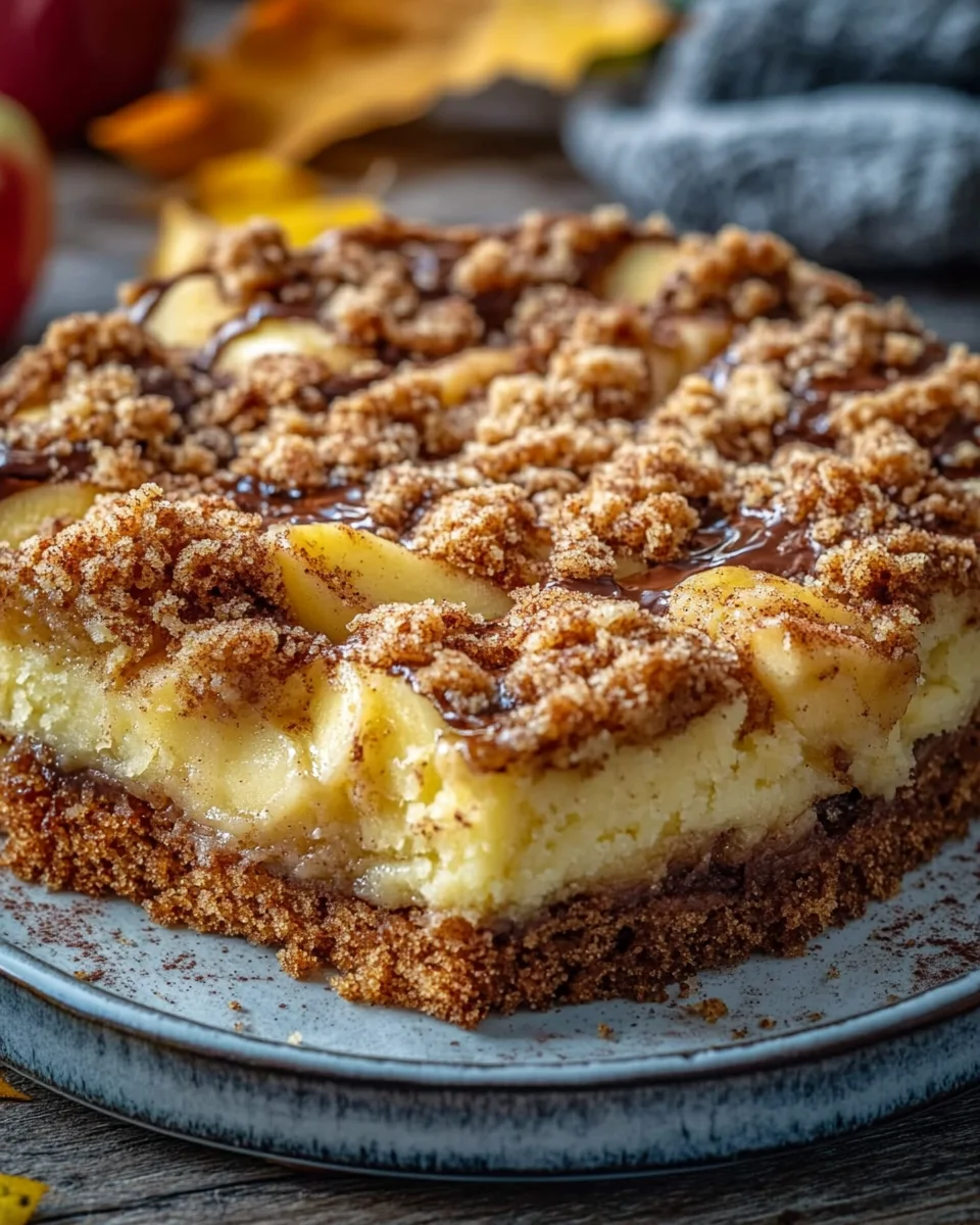 Marmorierter Apfel-Streuselkuchen mit Zimt und Nüssen 23 Marmorierter