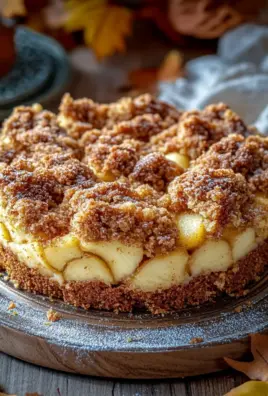 Marmorierter Apfel-Streuselkuchen mit Zimt und Nüssen