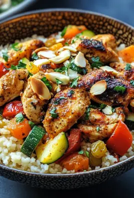 Marokkanische Hühner-Couscous-Schüssel