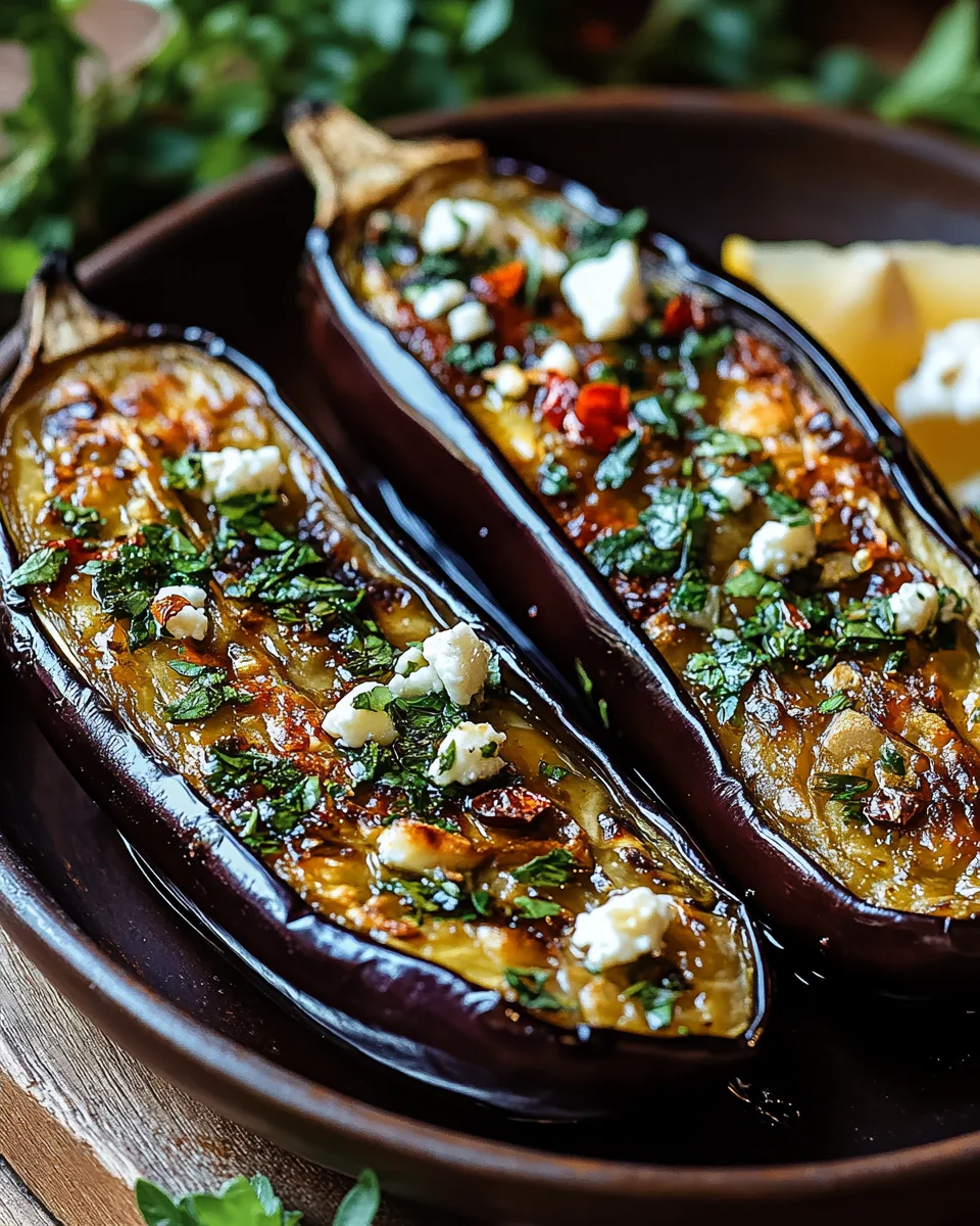 Mediterrane Geröstete Aubergine