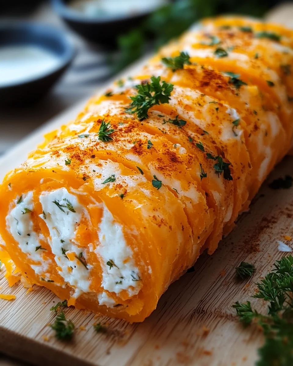 Möhrenrolle mit Frischkäse