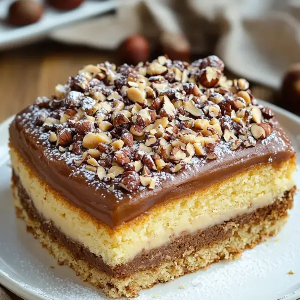 Nusskuchen mit Nougatcreme
