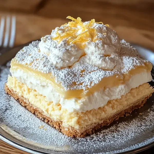 Quark-Schneekuchen mit Vanillepudding