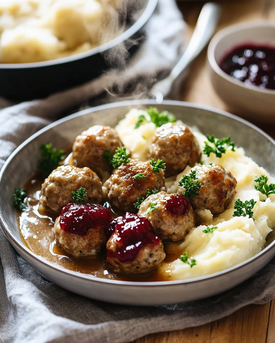 Rezept für Schwedische Köttbullar mit Rahmsauce 22 Rezept