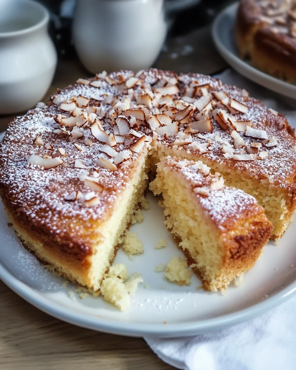 Saftiger Kokosnusskuchen