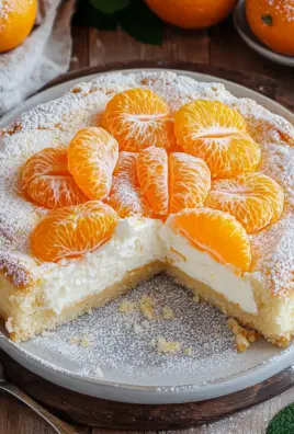 Schmandkuchen mit Mandarinen vom Blech
