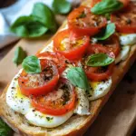 Schnelles Tomaten-Mozzarella-Baguette