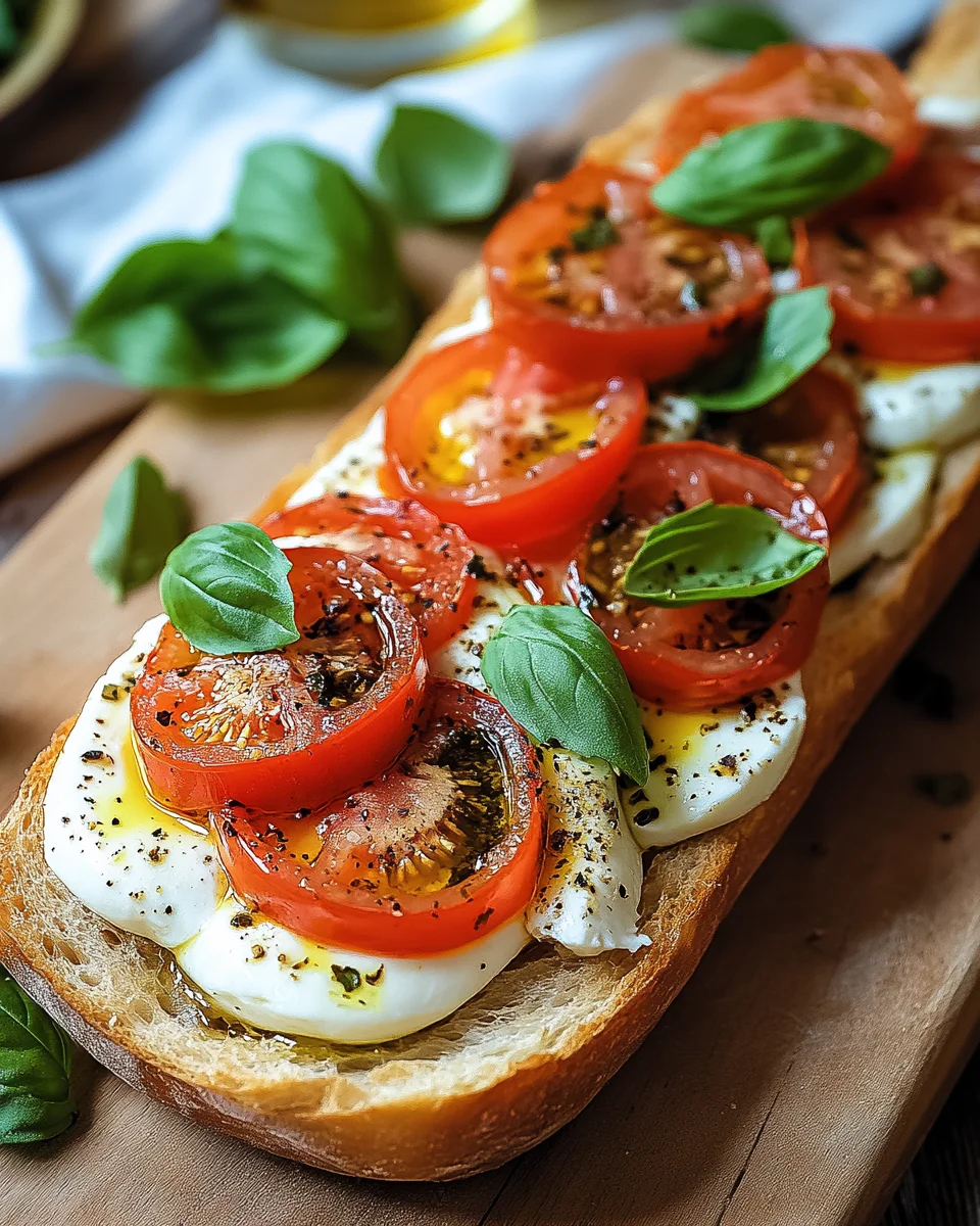 Schnelles Tomaten-Mozzarella-Baguette