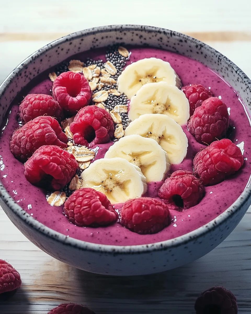 Smoothie Bowl mit Beeren (kalorienarm)